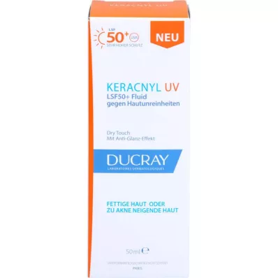 DUCRAY KERACNYL UV Væske LSF 50+, 50 ml