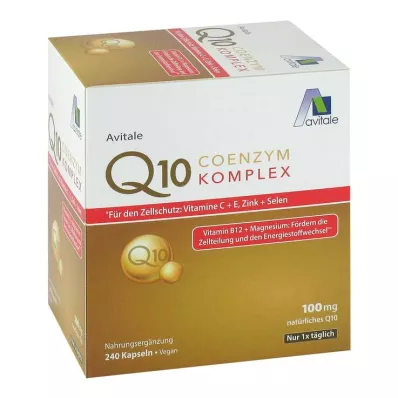 COENZYM Q10 100 mg kapsler + vitaminer + mineraler, 240 stk COENZYM Q10 100 mg kapsler + vitaminer + mineraler, 240 stk