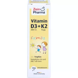 VITAMIN D3+K2 MK-7 all trans Familiedrypp, 20 ml