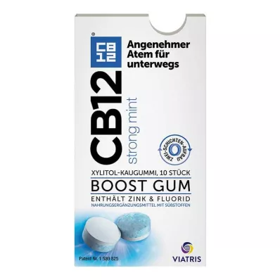 CB12 boost strong mint tyggegummi, 10 stk CB12 boost strong mint tyggegummi, 10 stk