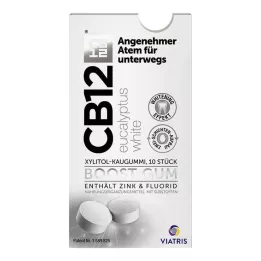 CB12 boost Eukalyptus hvit tyggegummi, 10 stk