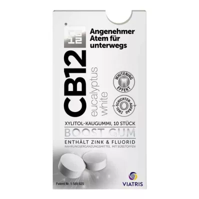 CB12 boost Eucalyptus hvit tyggegummi, 10 stk CB12 boost Eucalyptus hvit tyggegummi, 10 stk