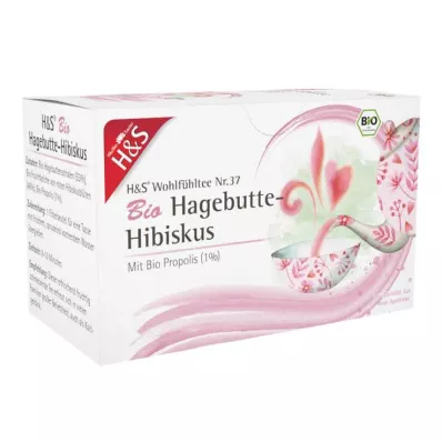 H&S Økologisk nype-hibiskus-filterpose, 20X3,0 g H&S Økologisk nype-hibiskus-filterpose, 20X3,0 g