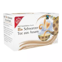 H&amp;S Økologisk Assam svart te Filterpose, 20X1,80 g