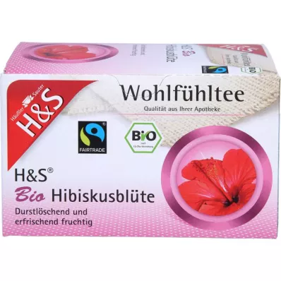 H&amp;S Økologisk filterpose med hibiskusblomst, 20X1,75 g