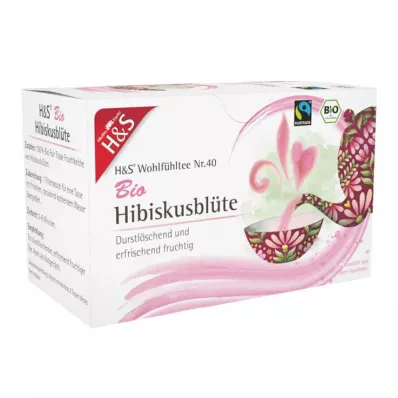 H&amp;S Økologisk filterpose med hibiskusblomst, 20X1,75 g