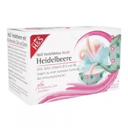 H&S Blåbær med B-vitaminer, sink og selen Puff, 20X2,5 g