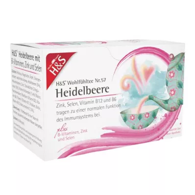 H&S Blåbær med B-vitaminer, sink og selen Puff, 20X2,5 g H&S Blåbær med B-vitaminer, sink og selen Puff, 20X2,5 g