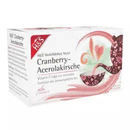 H&amp;S Tranebær-Acerolakirsebær med vitamin C Fbtl. 20X2,8 g