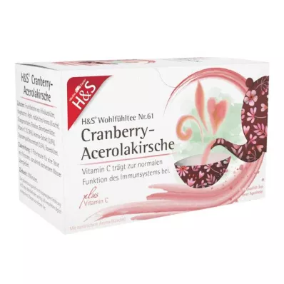 H&S Tranebær-Acerolakirsebær med vitamin C Fbtl. 20X2,8 g H&S Tranebær-Acerolakirsebær med vitamin C Fbtl. 20X2,8 g