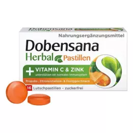 DOBENSANA Herbal Honey Pour Vit.C &amp; Zink Pastil, 16 stk