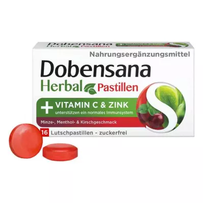 Dobensana Urte Kirschgeschm.vit.c & Sink Pastil.(16 stykker) Dobensana Urte Kirschgeschm.vit.c & Sink Pastil.(16 stykker)