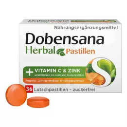 DOBENSANA Herbal Honey Paste Vit.C &amp; Zink Pastil, 36 stk