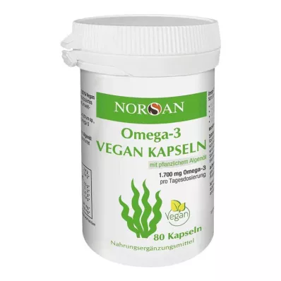 NORSAN Omega-3 veganske kapsler, 80 stk NORSAN Omega-3 veganske kapsler, 80 stk