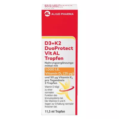 D3+K2 DuoProtect Vit AL 1000 I.E./50 µg dråper, 11,5 ml