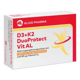 D3+K2 DuoProtect Vit AL 1000 I.E./80 µg kapsler, 30 stk