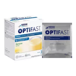OPTIFAST Bananpulver til drikke, 8X55 g