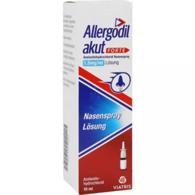 ALLERGODIL akut forte 1,5 mg/ml nesespray, oppløsning, 10 ml