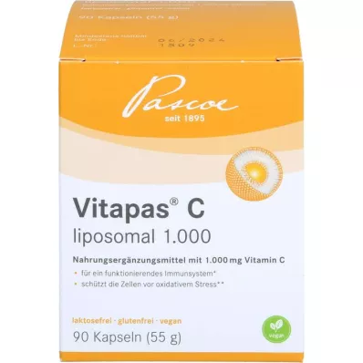 VITAPAS C liposomal 1000 kapsler, 90 stk