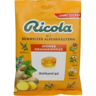 RICOLA o.Z.Beutel Ginger Orange Mint Candies, 75 g