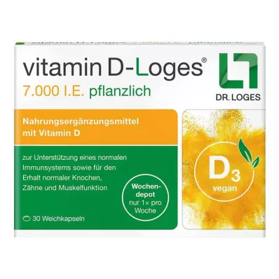 VITAMIN D-LOGES 7 000 I.U. urtedepot ukentlig, 30 stk
