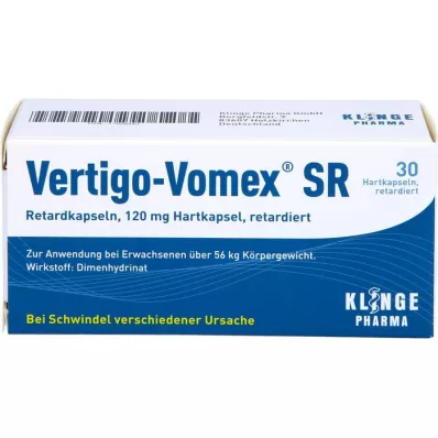 VERTIGO-VOMEX SR Kapsler med langsom frigivelse, 30 stk