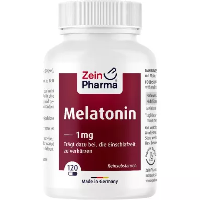 MELATONIN 1 mg kapsler, 120 stk