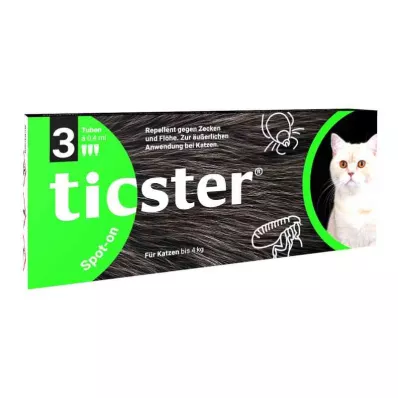 TICSTER Spot-on-løsning for katter opp til 4 kg, 3X0,4 ml TICSTER Spot-on-løsning for katter opp til 4 kg, 3X0,4 ml
