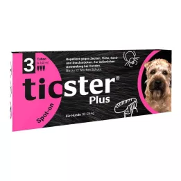 TICSTER Plus Spot-on løsning for hund 10-25 kg, 3X3 ml