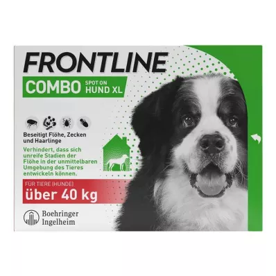 FRONTLINE COMBO mot flått, lopper på hund XL (40-60 kg), 3 stk