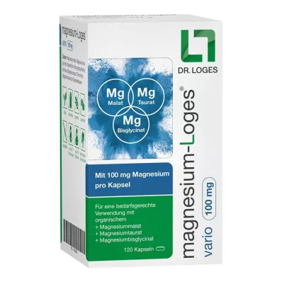 MAGNESIUM-LOGES vario 100 mg kapsler, 120 stk
