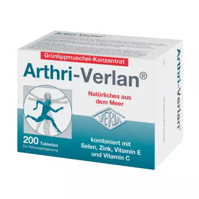 Arthri-Verlan for kosttilskuddstabletter, 200 stk