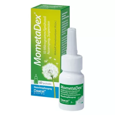 MOMETADEX 50 μg/spray nesespraysuspensjon 60 spray, 10 g MOMETADEX 50 μg/spray nesespraysuspensjon 60 spray, 10 g