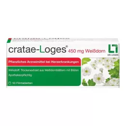 CRATAE-LOGES 450 mg hagtorn filmdrasjerte tabletter, 50 stk