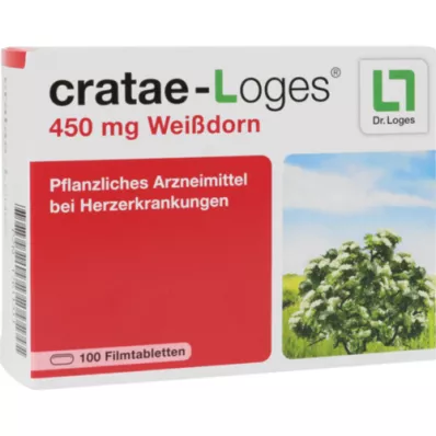 CRATAE-LOGES 450 mg hagtorn filmdrasjerte tabletter, 100 stk