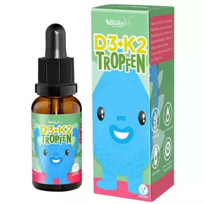 Vitamin D3 + K2 barnedråper, 10 ml Vitamin D3 + K2 barnedråper, 10 ml