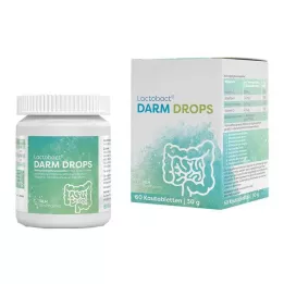 LACTOBACT DARM DROPS Tyggetabletter, 60 stk