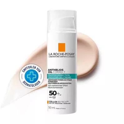 ROCHE-POSAY Anthelios Oil Correct Gel LSF 50+, 50 ml ROCHE-POSAY Anthelios Oil Correct Gel LSF 50+, 50 ml