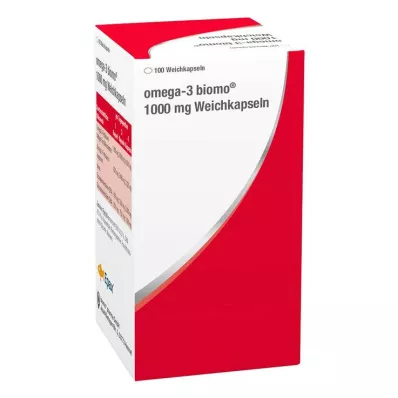OMEGA-3 BIOMO 1000 mg myke kapsler, 100 stk OMEGA-3 BIOMO 1000 mg myke kapsler, 100 stk