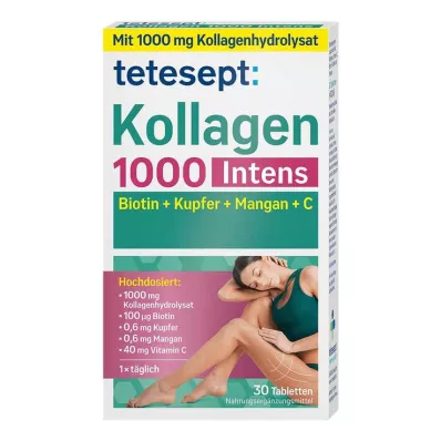 TETESEPT Kollagen 1000 Intens tabletter, 30 stk