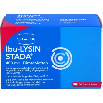 IBU-LYSIN STADA 400 mg filmdrasjerte tabletter, 50 stk