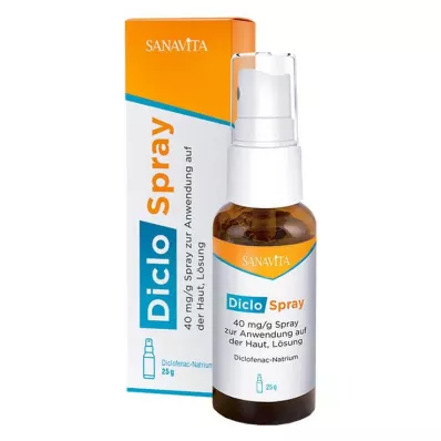 DicloSpray 40 mg/g for bruk på huden, 25 g DicloSpray 40 mg/g for bruk på huden, 25 g