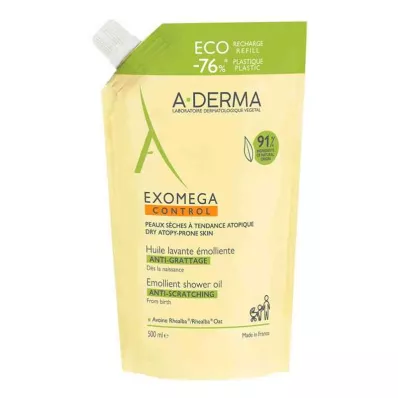 A-DERMA EXOMEGA CONTROL Etterfylling av dusjolje, 500 ml A-DERMA EXOMEGA CONTROL Etterfylling av dusjolje, 500 ml