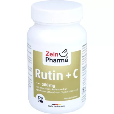 RUTIN 500 mg+C kapsler, 120 stk