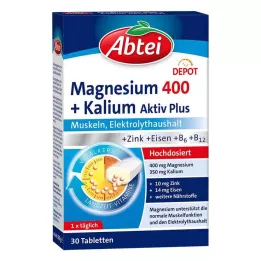 ABTEI Magnesium 400+kalium tabletter, 30 stk