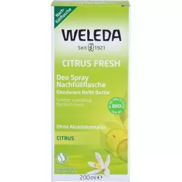 WELEDA Citrus Fresh Deo Spray påfyllingsflaske, 200 ml