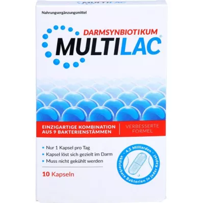 MULTILAC Intestinal Synbiotic magetarmkapsler, 10 stk