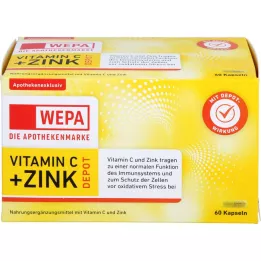 WEPA Vitamin C+Zink-kapsler, 60 kapsler