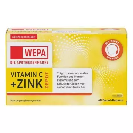 WEPA Vitamin C+Zink-kapsler, 60 kapsler