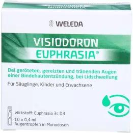 VISIODORON Euphrasia øyedråper, 10X0,4 ml